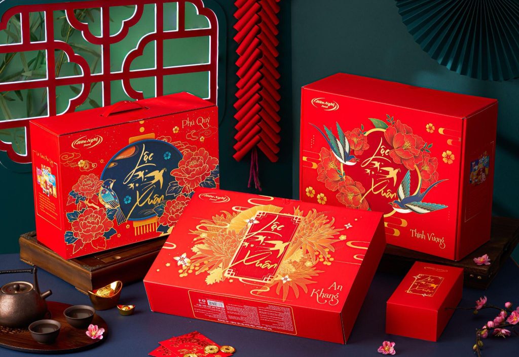 Hộp quà Tết sang trọng Hộp quà Tết sang trọng