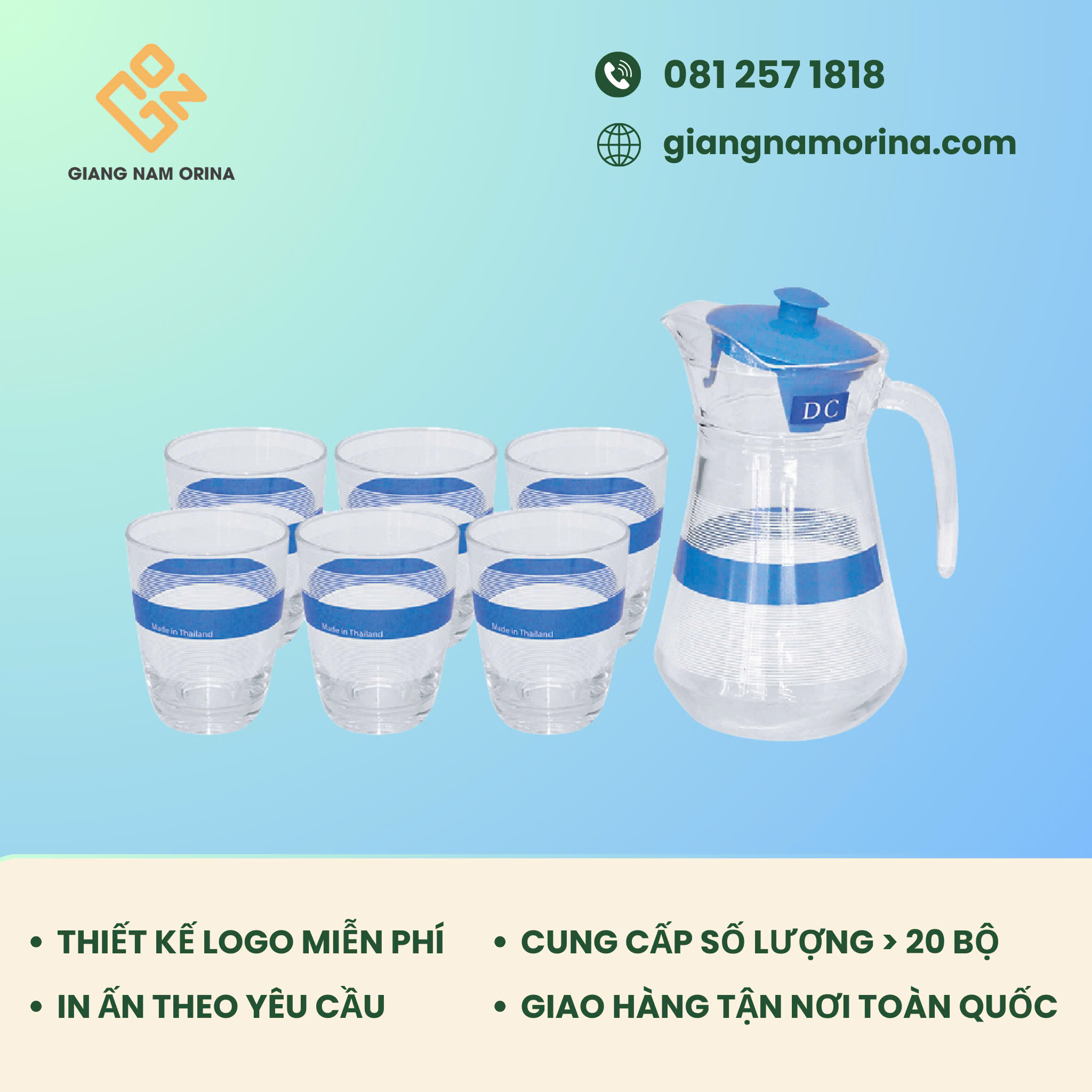 Ly Thủy Tinh LTT10 | Giang Nam Orina 1 Ly Thủy Tinh LTT10