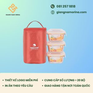 BỘ 3 THỐ THỦY TINH VUÔNG