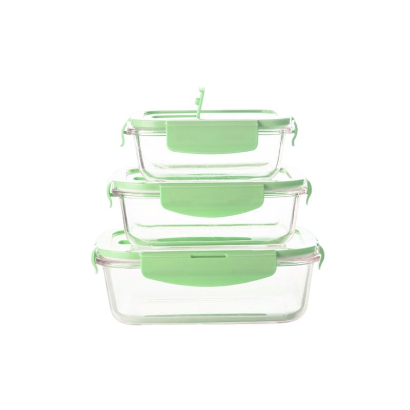 BỘ 3 THỐ THỦY TINH CHỮ NHẬT