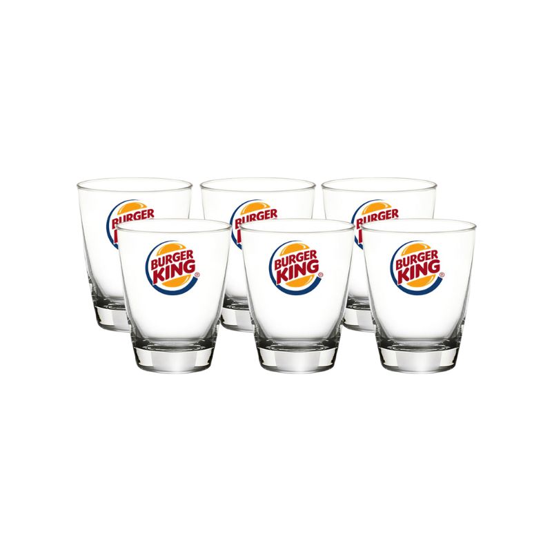 BỘ 6 LY THỦY TINH BẦU THẤP