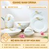 Bộ bàn ăn 12 sản phẩm hoa mai