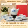 Bộ trà bưởi chỉ vàng
