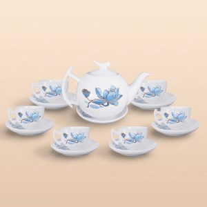 Bộ trà Bưởi cành sen xanh