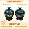 Bình hút lộc xanh ngọc vẽ vàng