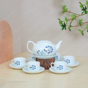 Bộ trà CK lõm hoa bồ công anh in logo