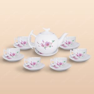 Bộ trà Bưởi cành hoa đào