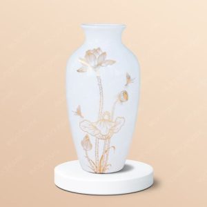 Lọ hoa Sen vàng H27