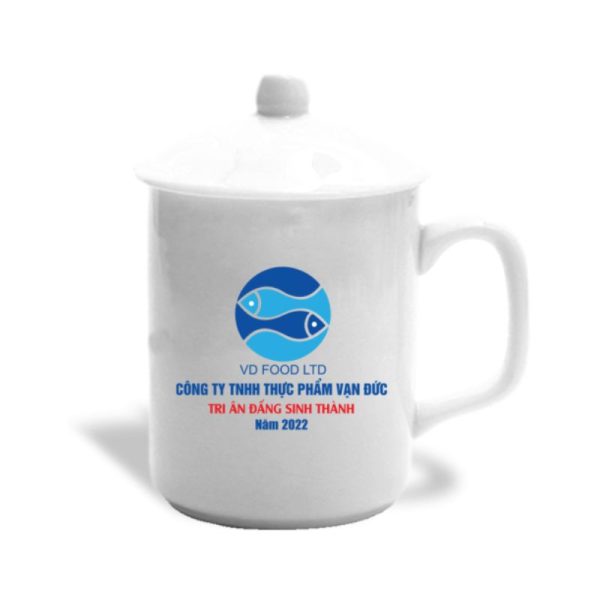 Ly sứ có nắp in hình