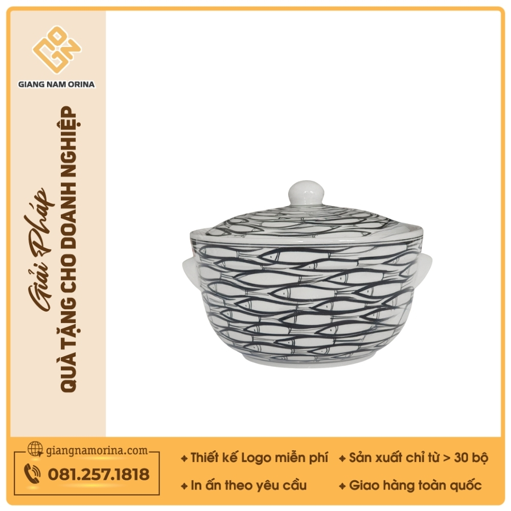 Âu cơm - Bộ bàn ăn Vẽ cá đàn 1 Âu cơm - Bộ bàn ăn Vẽ cá đàn