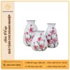 Bộ 03 lọ hoa mộc lan vẽ tay