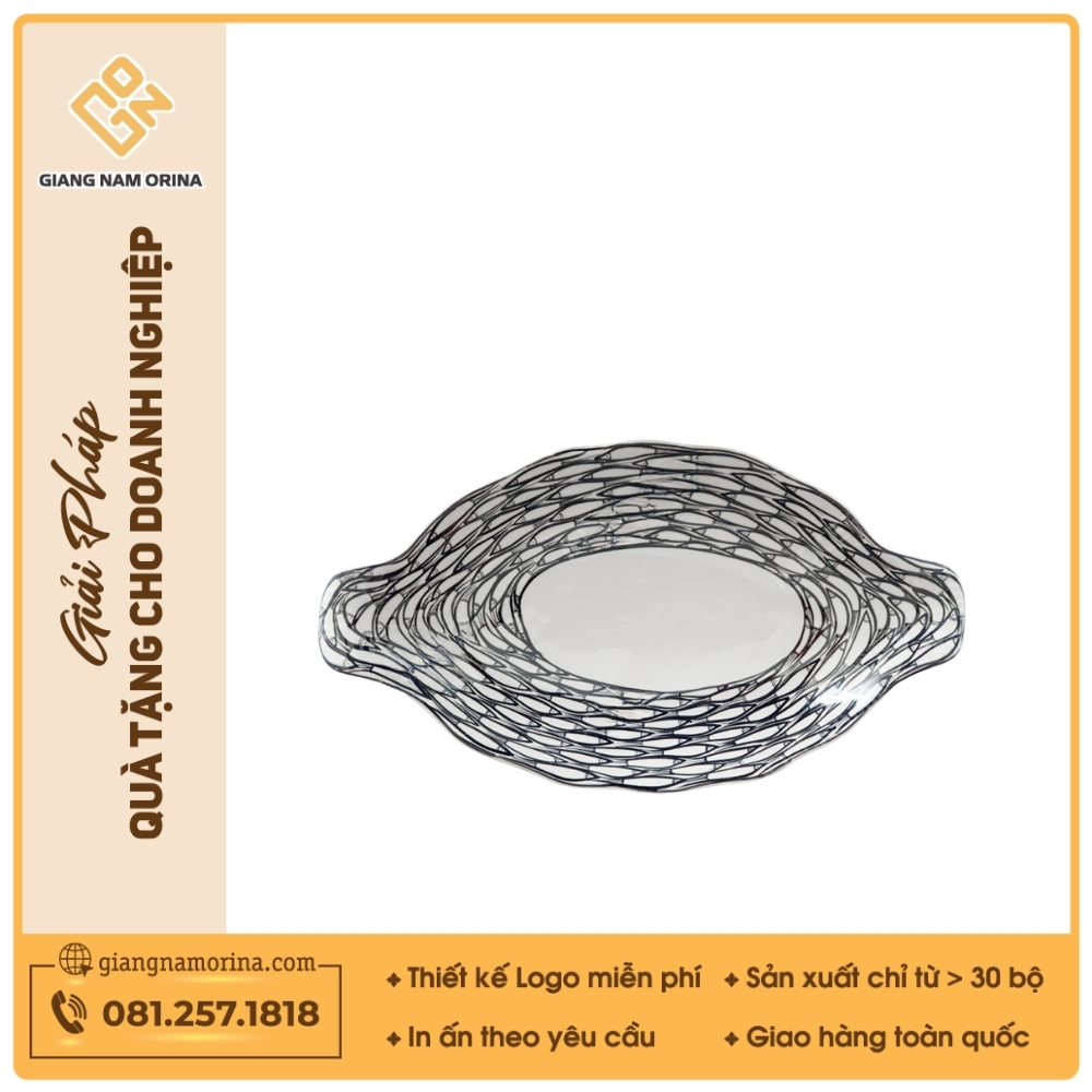 Đĩa cá - Bộ bàn ăn Vẽ cá đàn 1 Đĩa cá - Bộ bàn ăn Vẽ cá đàn