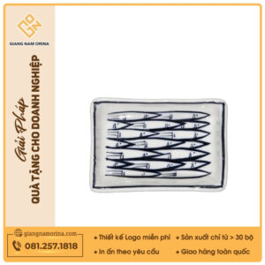 Gia vị chữ nhật - Bộ bàn ăn vẽ cá đàn