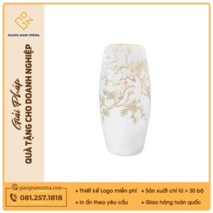 Lọ hoa Chim hoạ mi mùa xuân khắc nổi H30