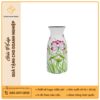 Lọ hoa dáng tỳ bà vẽ sen H27