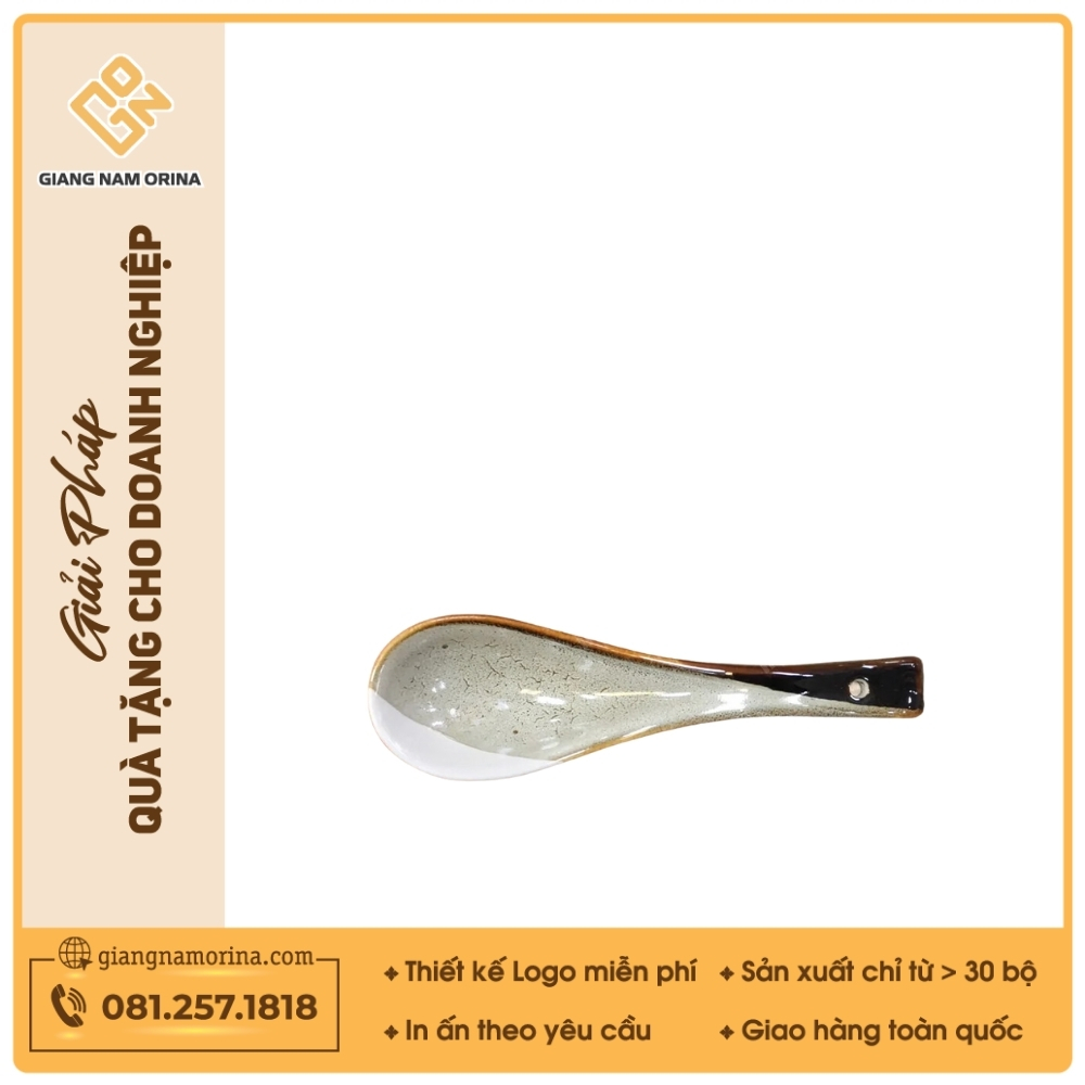 Thìa cơm - Bộ bàn ăn men ba màu 1 Thìa cơm - Bộ bàn ăn men ba màu