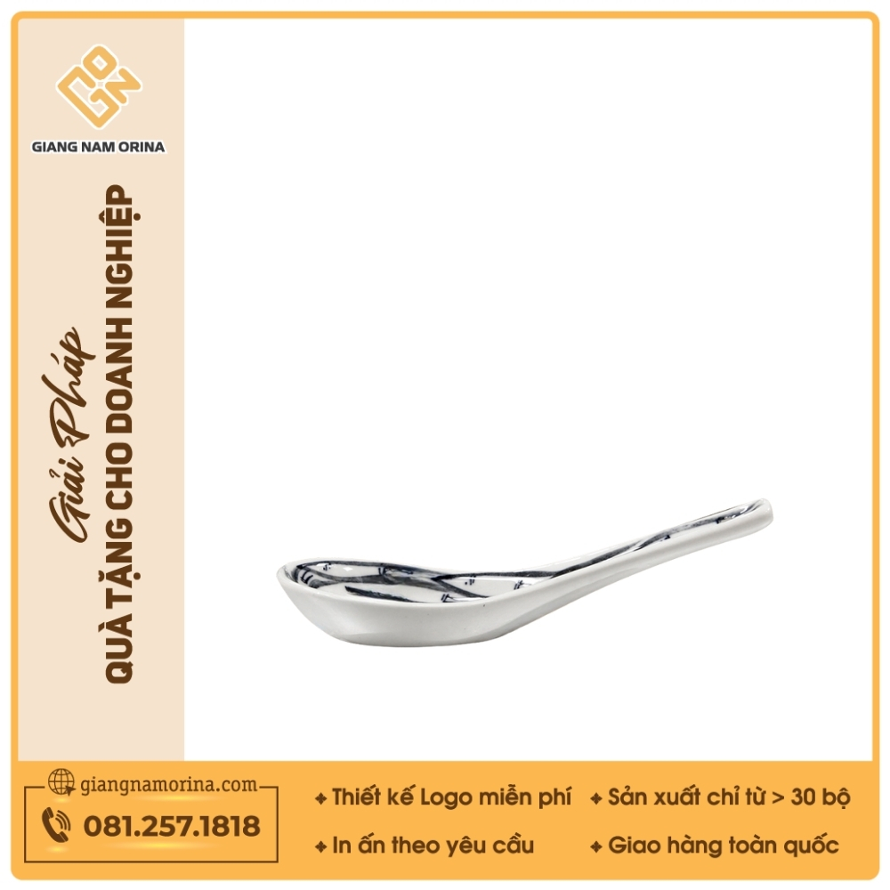 Thìa cơm - Bộ bàn ăn Vẽ cá đàn 1 Thìa cơm - Bộ bàn ăn Vẽ cá đàn