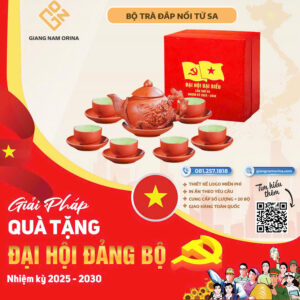 Bộ Trà Đắp Nổi Tử Sa