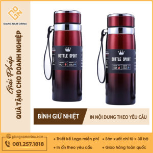 Bình Giữ Nhiệt Bottle Sport Màu Đỏ