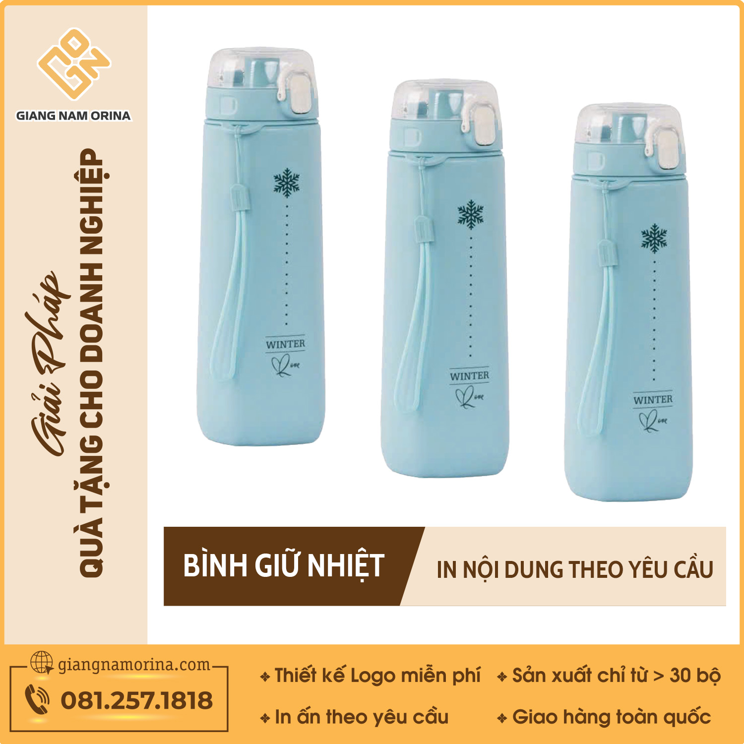 Bình Nước Winter Xanh 1 Bình Nước Winter Xanh