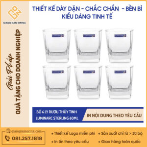 Bộ 6 ly rượu thủy tinh Luminarc Sterling 60ml