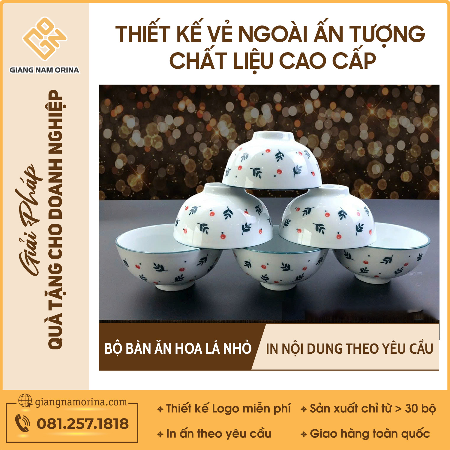 Bộ bàn ăn hoa lá nhỏ 1 Bộ bàn ăn hoa lá nhỏ