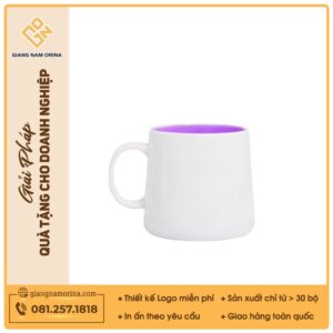 Ly hiện đại quai C men màu