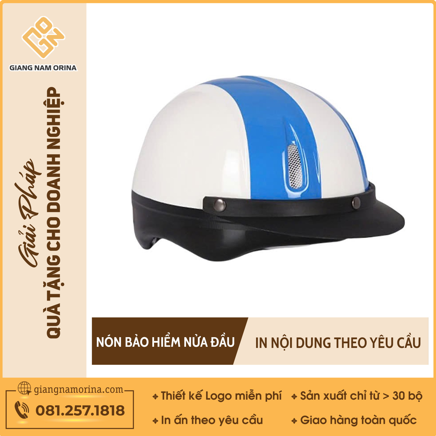 NÓN BẢO HIỂM NỬA ĐẦU 5 1 NÓN BẢO HIỂM NỬA ĐẦU 5