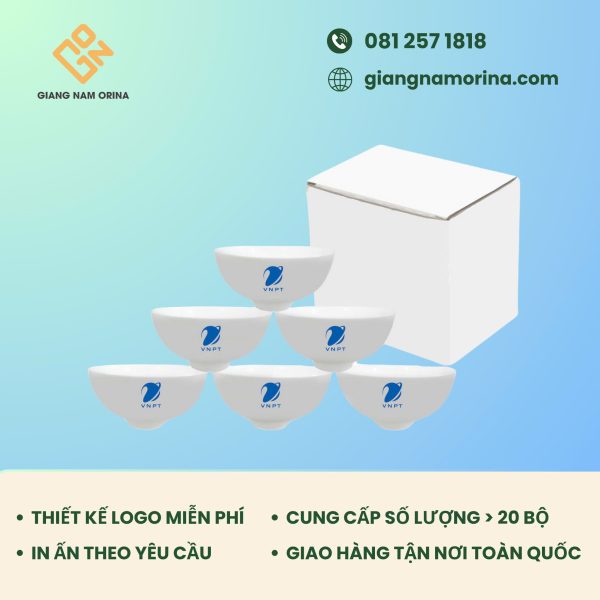 bộ bát cơm in logo làm quà tặng công đoàn bộ bát cơm in logo làm quà tặng công đoàn