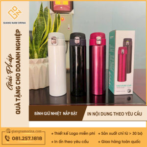 Bình Giữ Nhiệt Có Nắp Bật