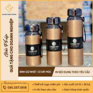 Bình Giữ Nhiệt Inox Nắp Kim Cương