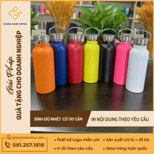 Bình Giữ Nhiệt Nhiều Màu Có Tay Cầm