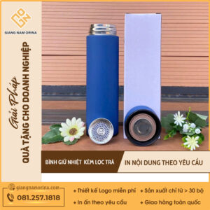 Bình Giữ Nhiệt Sơn Nhám Kèm Lõi Lọc Trà