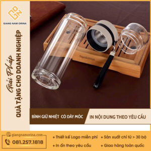 Bình Pha Trà Thuỷ Tinh 2 Lớp