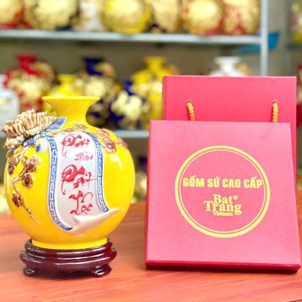 Bình hút tài lộc gốm sứ Bát Tràng Bình hút tài lộc gốm sứ Bát Tràng