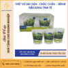 Cốc Thủy Tinh Ocean Hoa Xanh Lá 340ml