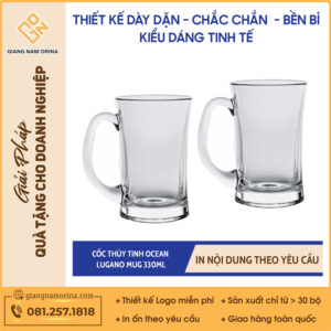 Cốc Thủy Tinh Ocean Lugano Mug 330ml
