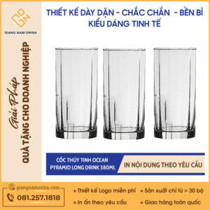 Cốc Thủy Tinh Ocean Pyramid Long Drink 380ml
