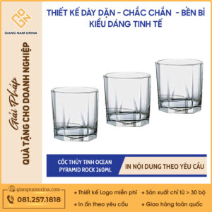 Cốc Thủy Tinh Ocean Pyramid Rock 260ml