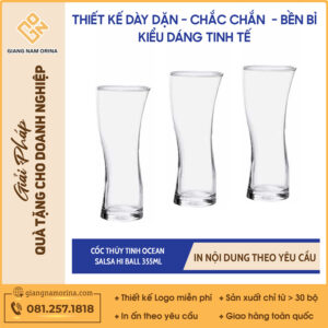 Cốc Thủy Tinh Ocean Salsa Hi Ball 355ml