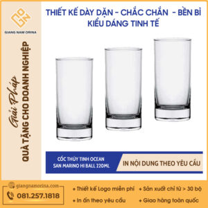 Cốc Thủy Tinh Ocean San Marino Hi Ball 220ml