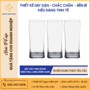Cốc Thủy Tinh Ocean Sweet Bell Long Drink 345ml