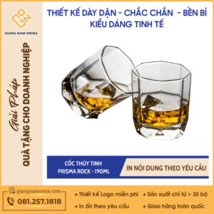 Cốc Thủy Tinh PRISMA ROCK - 190ml