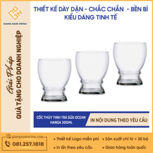 Cốc Thủy Tinh Trà Sữa Ocean Hansa 300ml