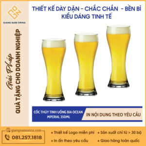 Cốc Thủy Tinh Uống Bia Ocean Imperial 350ml