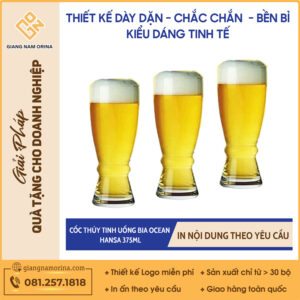 Cốc Thủy tinh uống bia Ocean Hansa 375ml