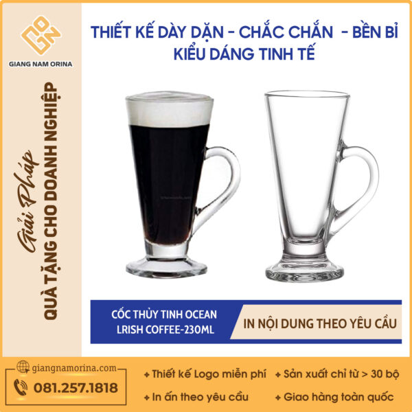 Cốc thủy tinh Ocean LRISH COFFEE-230ML