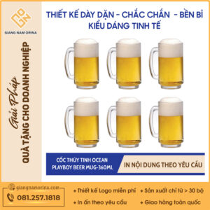 Cốc thủy tinh Ocean PLAYBOY BEER MUG-360ML
