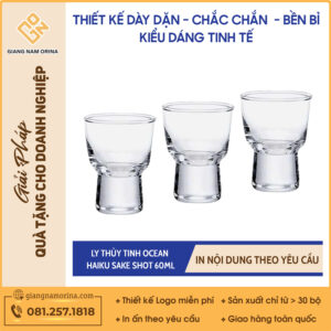 Ly Thủy Tinh Ocean Haiku Sake Shot 60ml