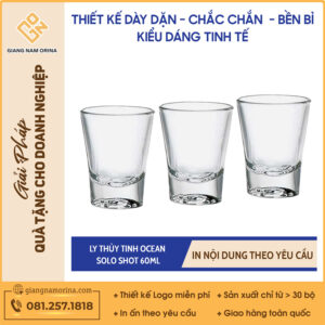 Ly Thủy Tinh Ocean Solo Shot 60ml